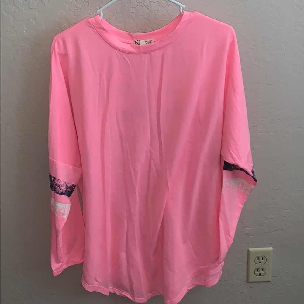 Neon pink long sleeve